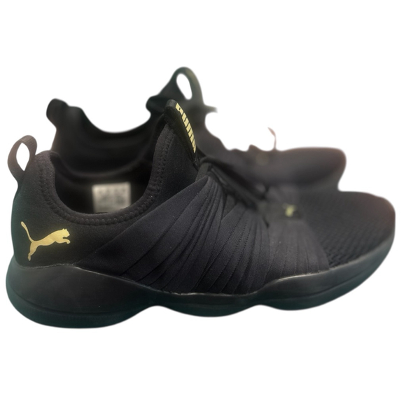 Women's Puma Black Sneakers US 10 - Picture 1 of 7